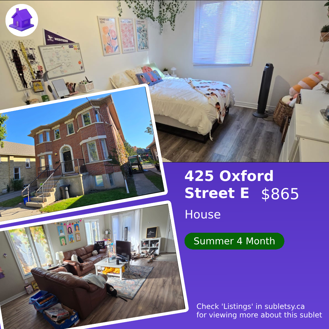 110 Columbia West Waterloo - [4 Month lease]