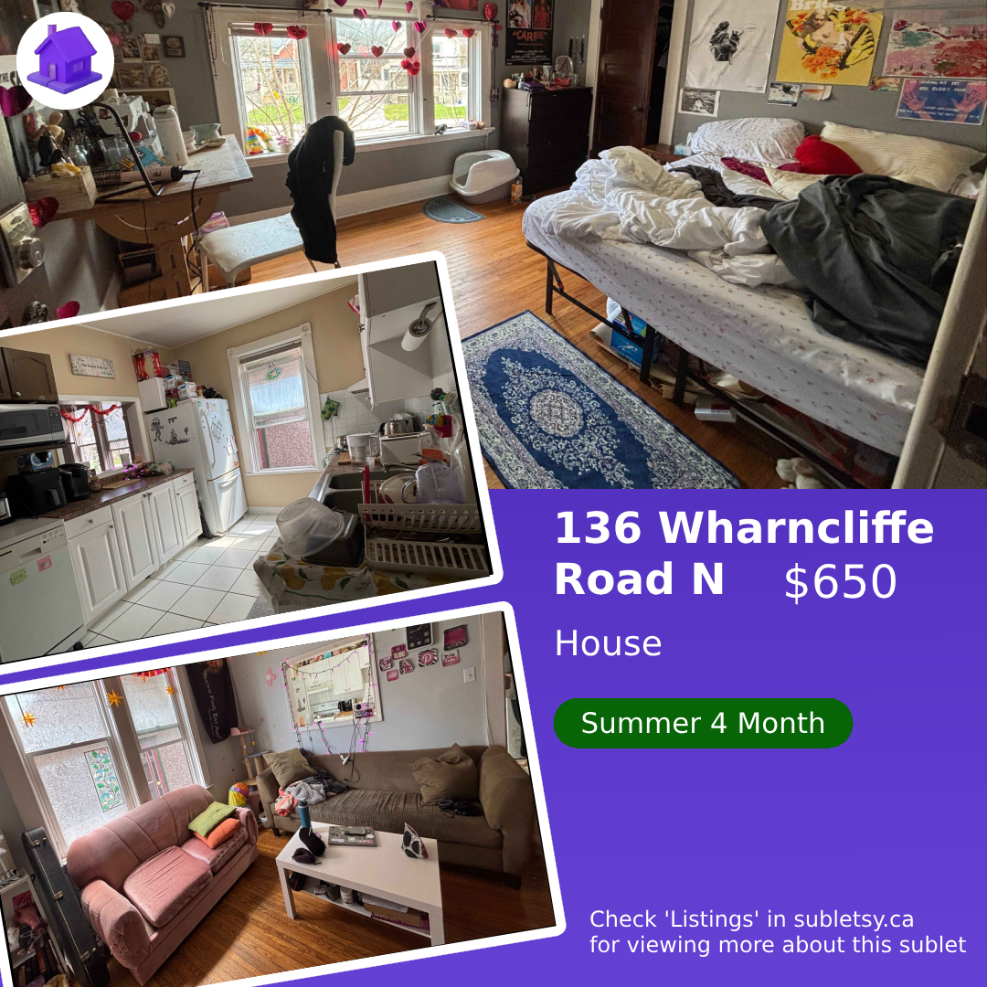 212 Wharncliffe Road N London Ontario -[4 month lease]
