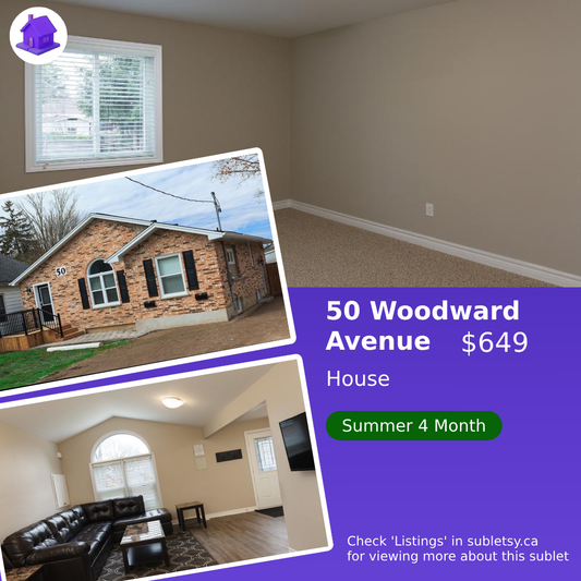 50 Woodward Avenue London Ontario - [3 month lease]